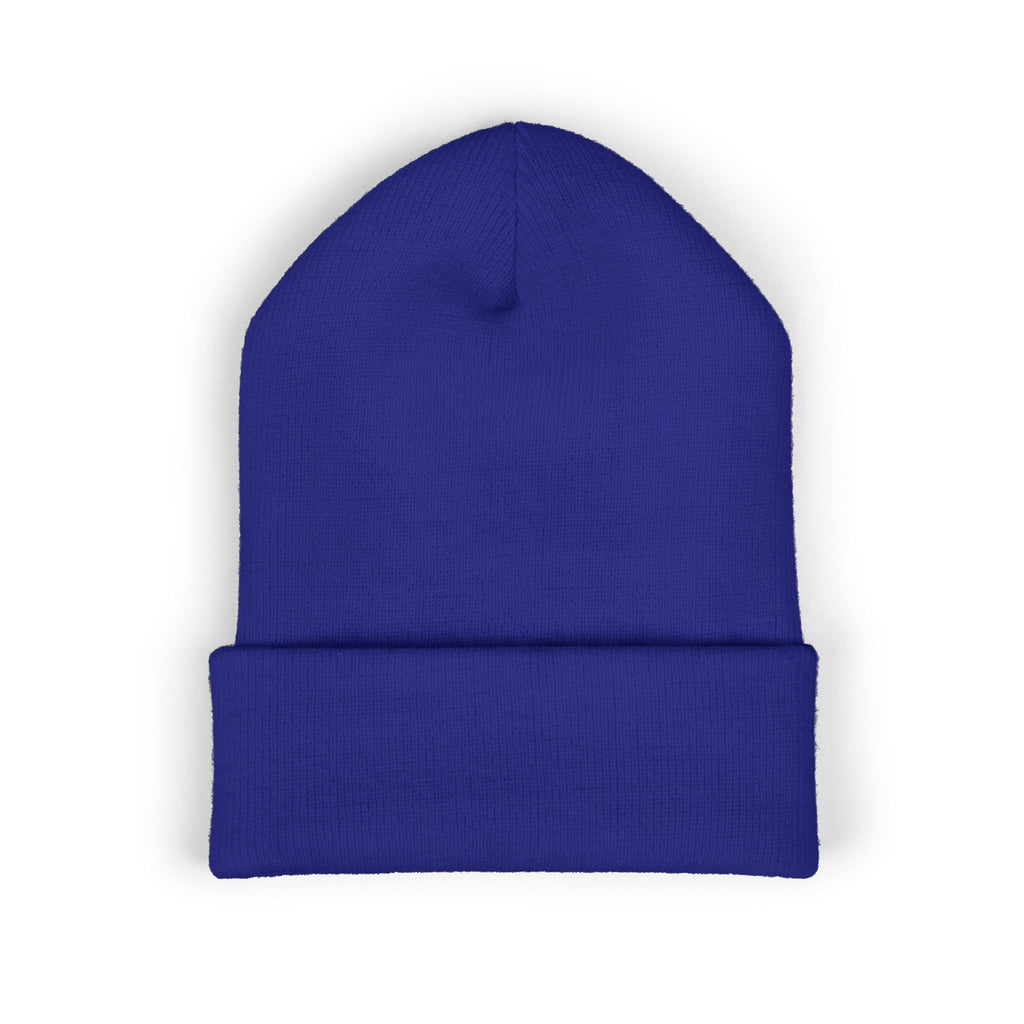 Embroidered Classic Cuffed Beanie – Minimal Logo Knit Hat