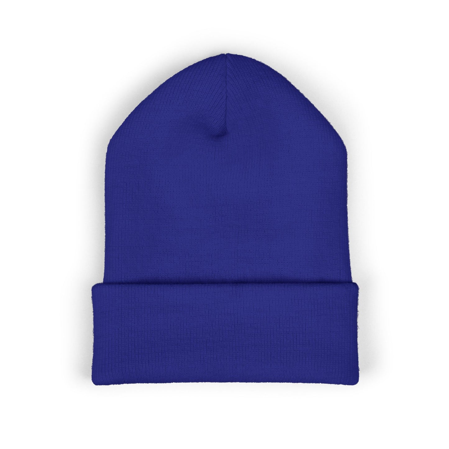 Embroidered Classic Cuffed Beanie – Minimal Logo Knit Hat
