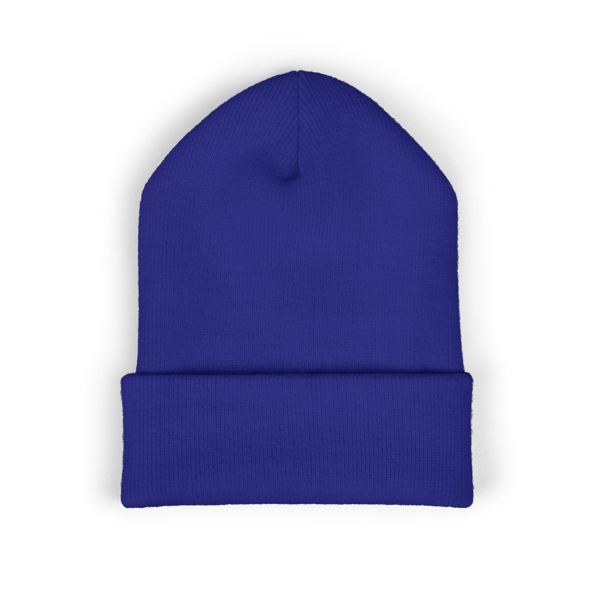 Embroidered Classic Cuffed Beanie – Minimal Logo Knit Hat