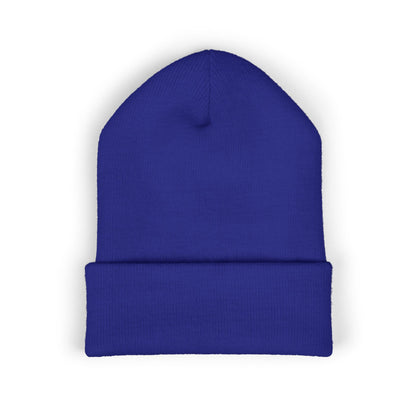 Embroidered Classic Cuffed Beanie – Minimal Logo Knit Hat