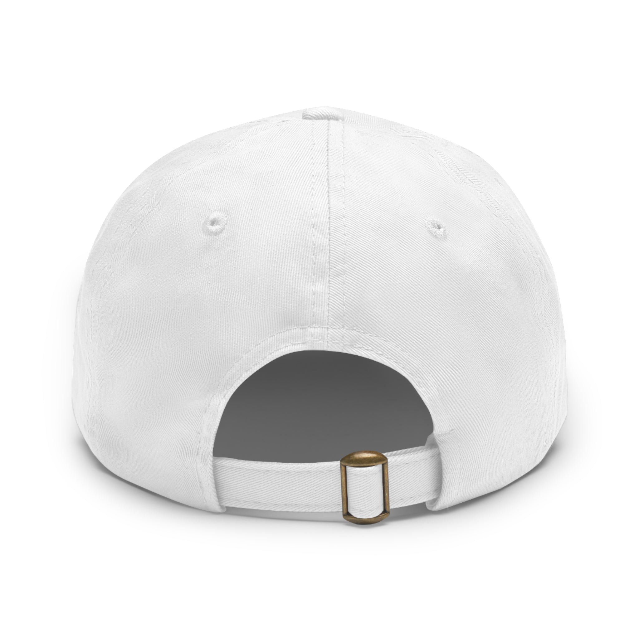 Retro Disco Globe Leather Patch Dad Hat — Vintage Dancefloor Design