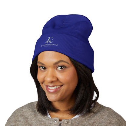 Embroidered Classic Cuffed Beanie – Minimal Logo Knit Hat