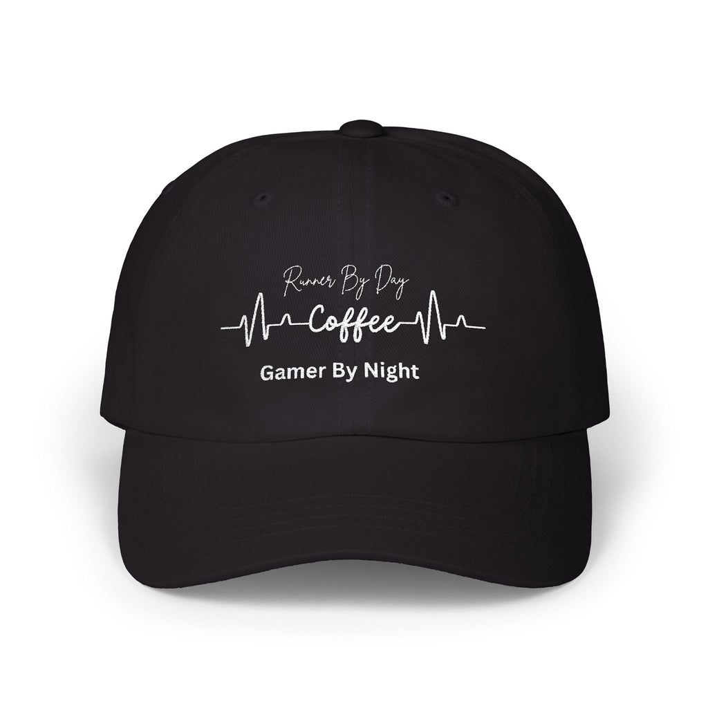Camo "Fueled by Coffee, Gamer By Night" Dad Cap