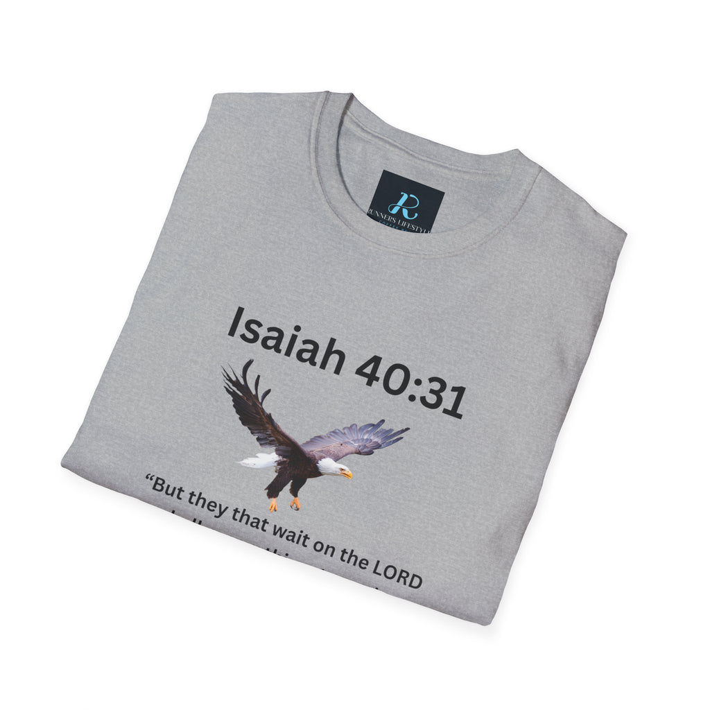 Isaiah 40:31 Eagle Scripture T-Shirt — NKJV Christian Faith Tee