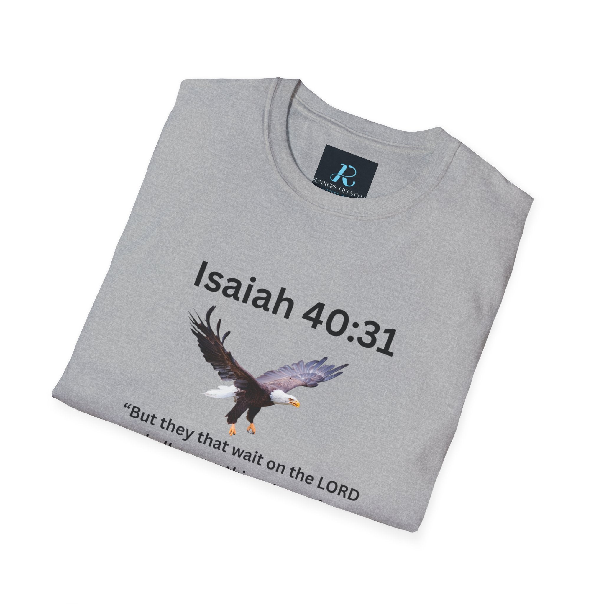 Isaiah 40:31 Eagle Scripture T-Shirt — NKJV Christian Faith Tee