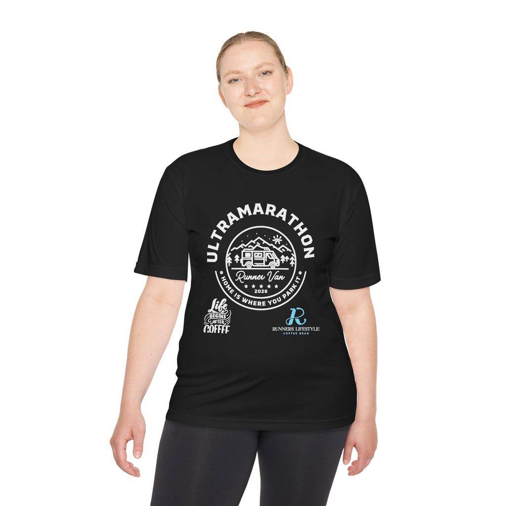 Race Day Moisture-Wicking Tee — Ultramarathon Run Club Shirt