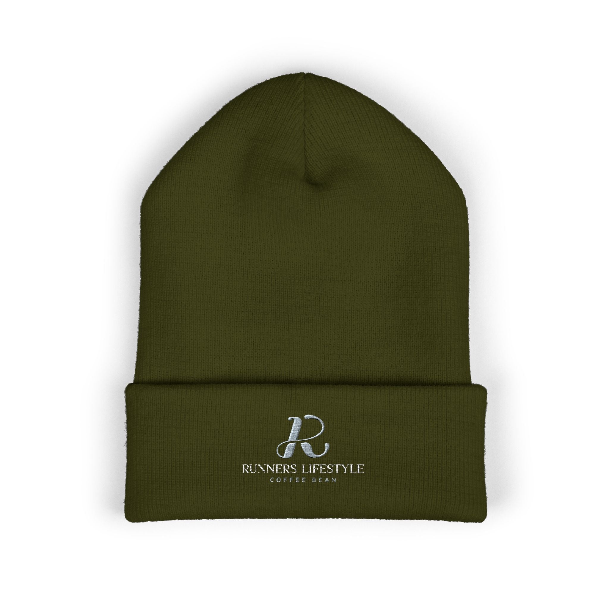 Embroidered Classic Cuffed Beanie – Minimal Logo Knit Hat