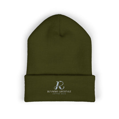 Embroidered Classic Cuffed Beanie – Minimal Logo Knit Hat
