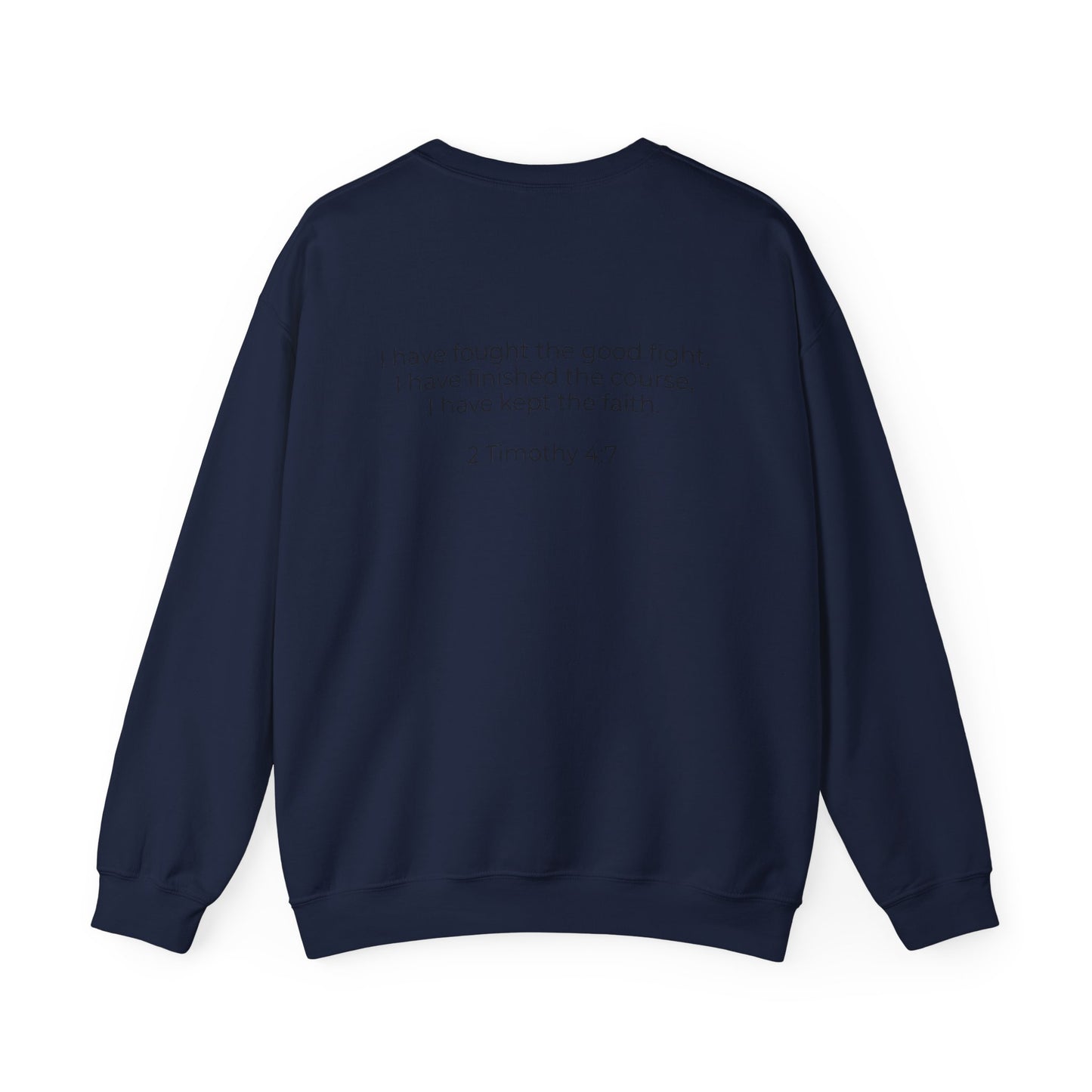 Crewneck Sweatshirt — Minimalist Blue Logo Pullover (Front Chest 'R' & Subtext)