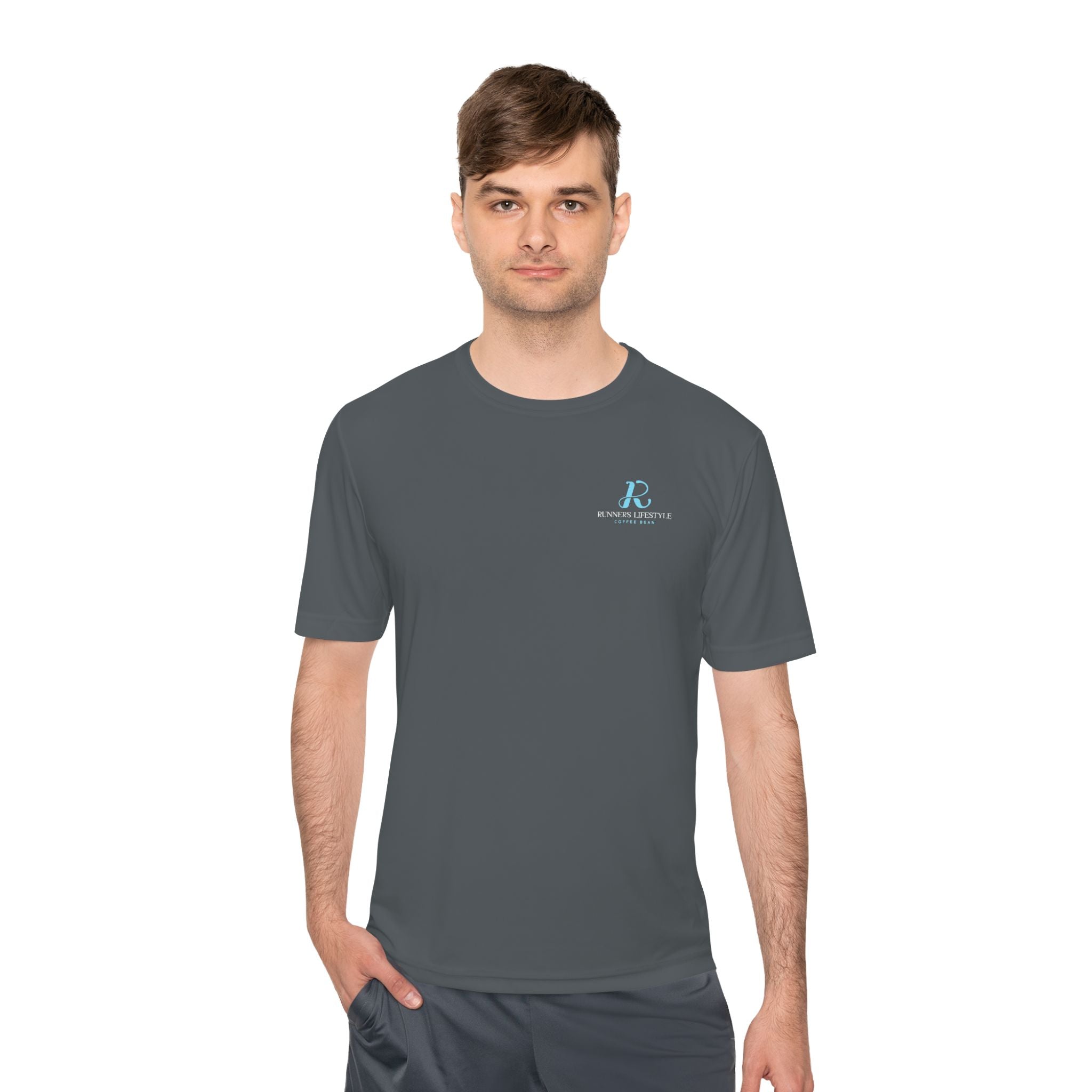 Performance Tee — Minimal Logo Moisture‑Wicking Athletic Shirt