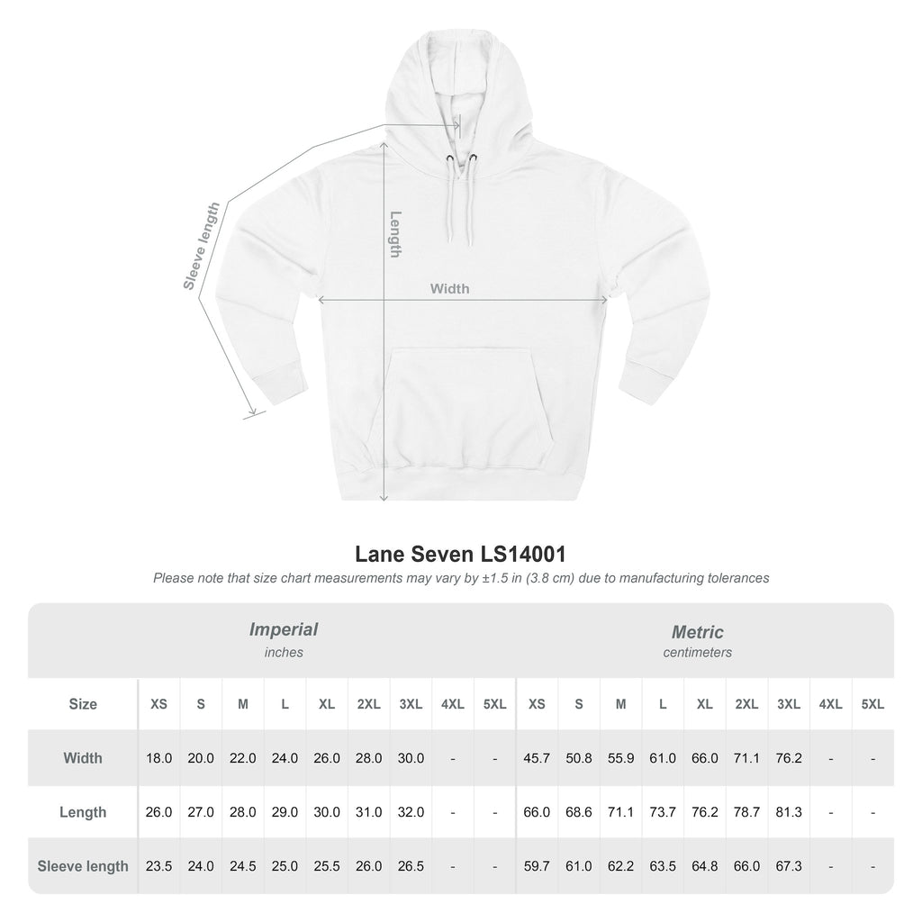 Veteran American Flag Hoodie — Three-Panel Cityscape Fleece