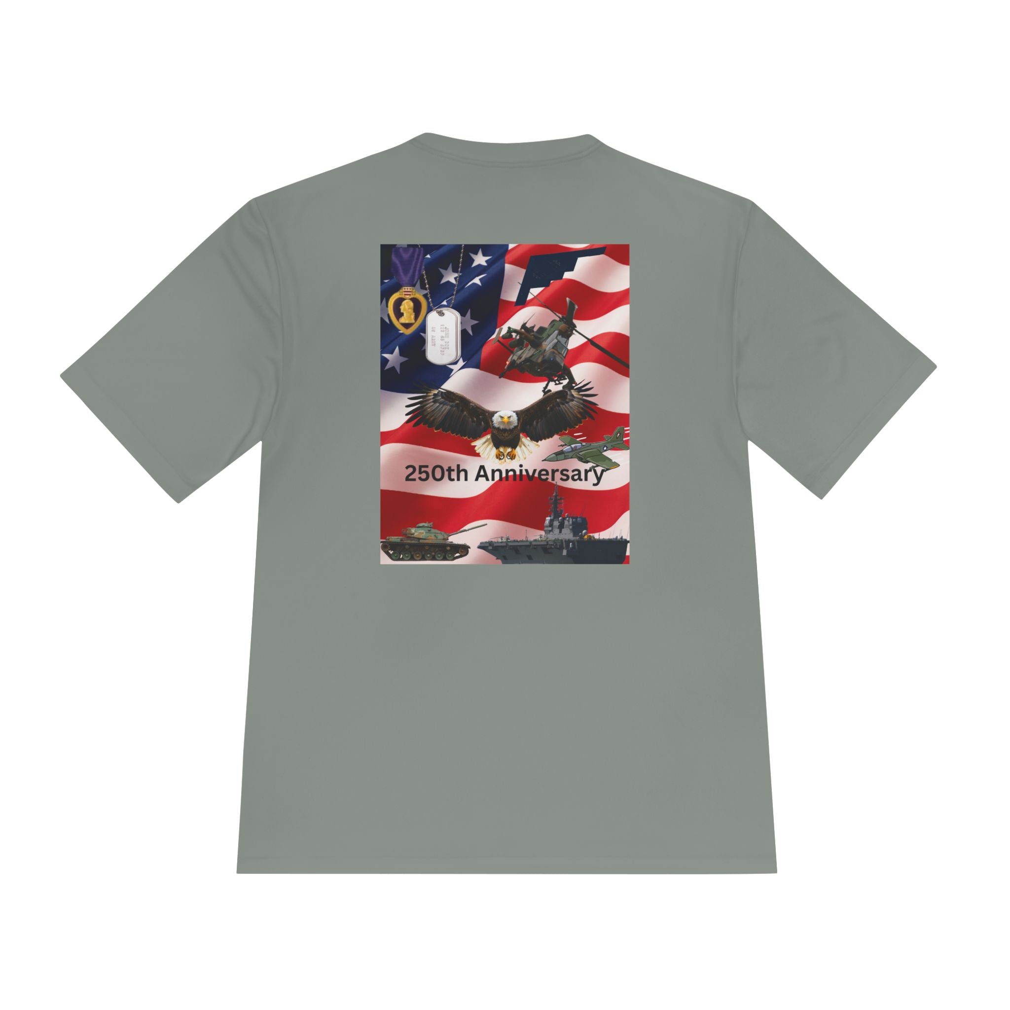 Patriotic Military 250th Anniversary Tee