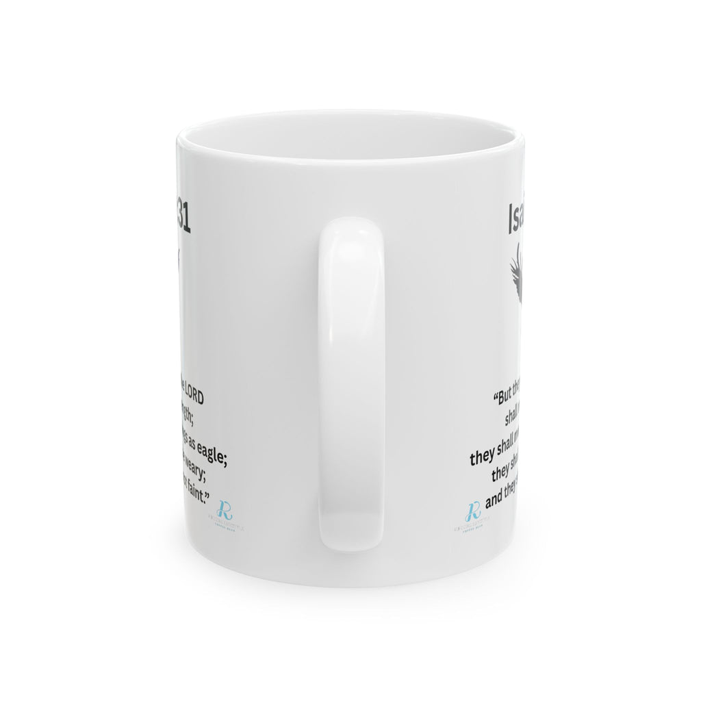 Bible Verse Mug — Isaiah 40:31 Inspirational Ceramic Coffee Cup (11oz/15oz)