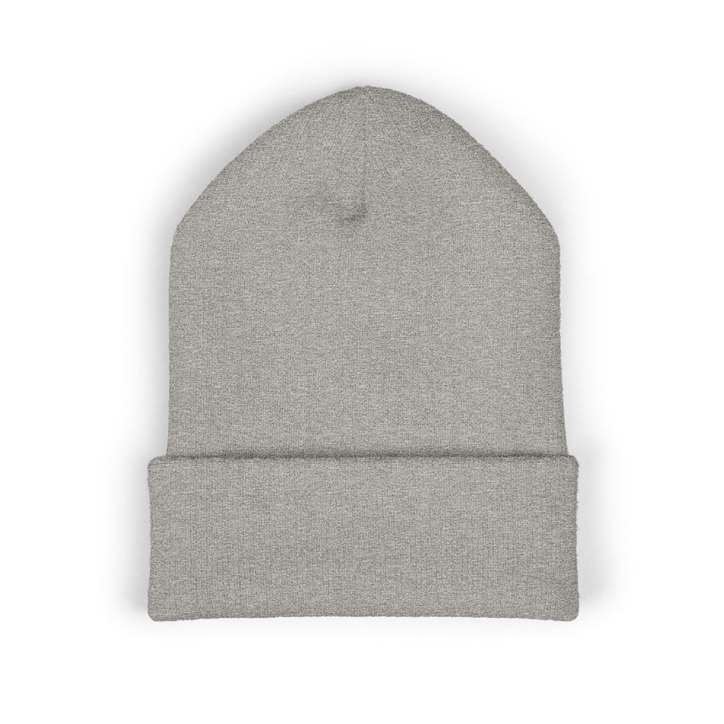Embroidered Classic Cuffed Beanie – Minimal Logo Knit Hat