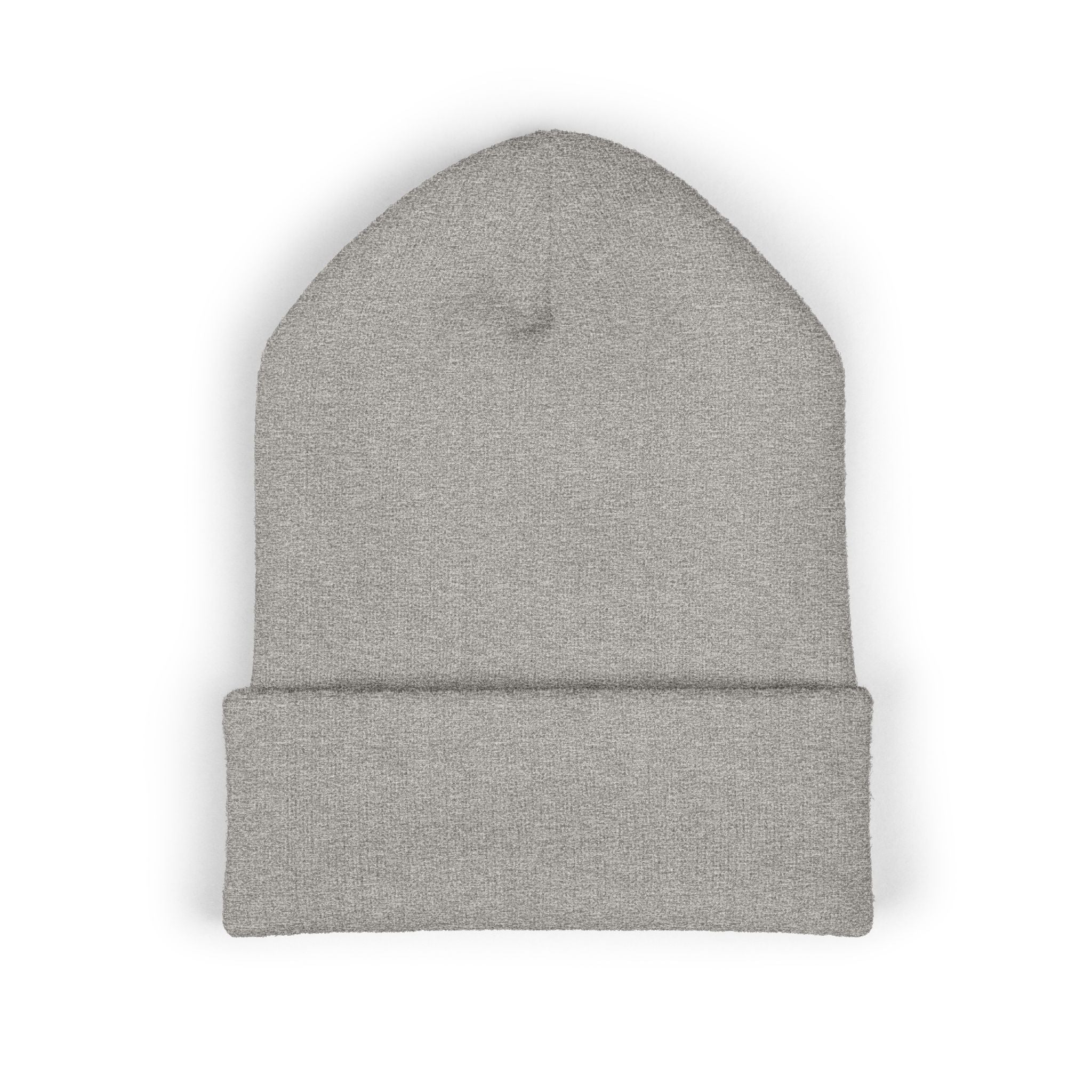 Embroidered Classic Cuffed Beanie – Minimal Logo Knit Hat