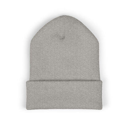 Embroidered Classic Cuffed Beanie – Minimal Logo Knit Hat