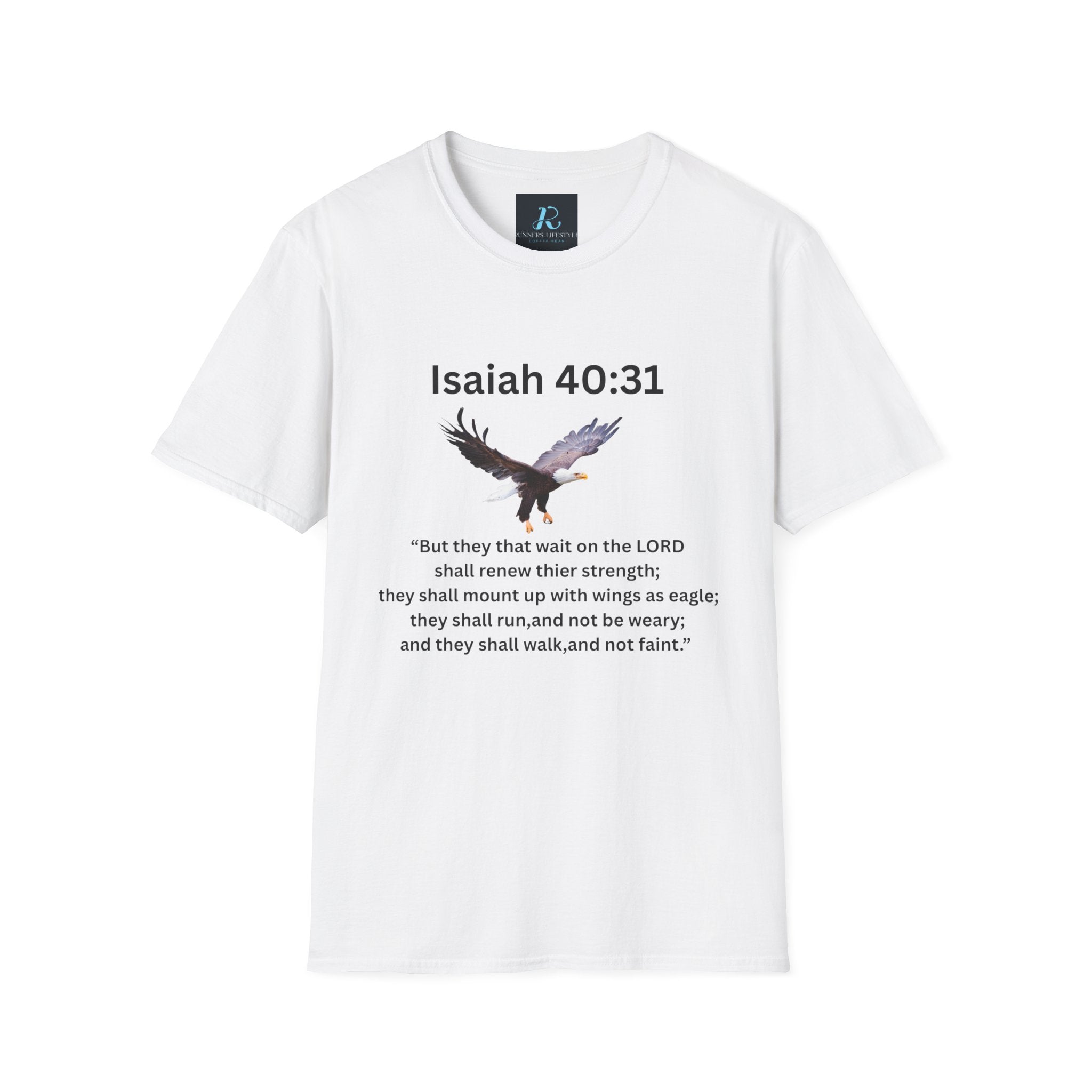 Isaiah 40:31 Eagle Scripture T-Shirt — NKJV Christian Faith Tee