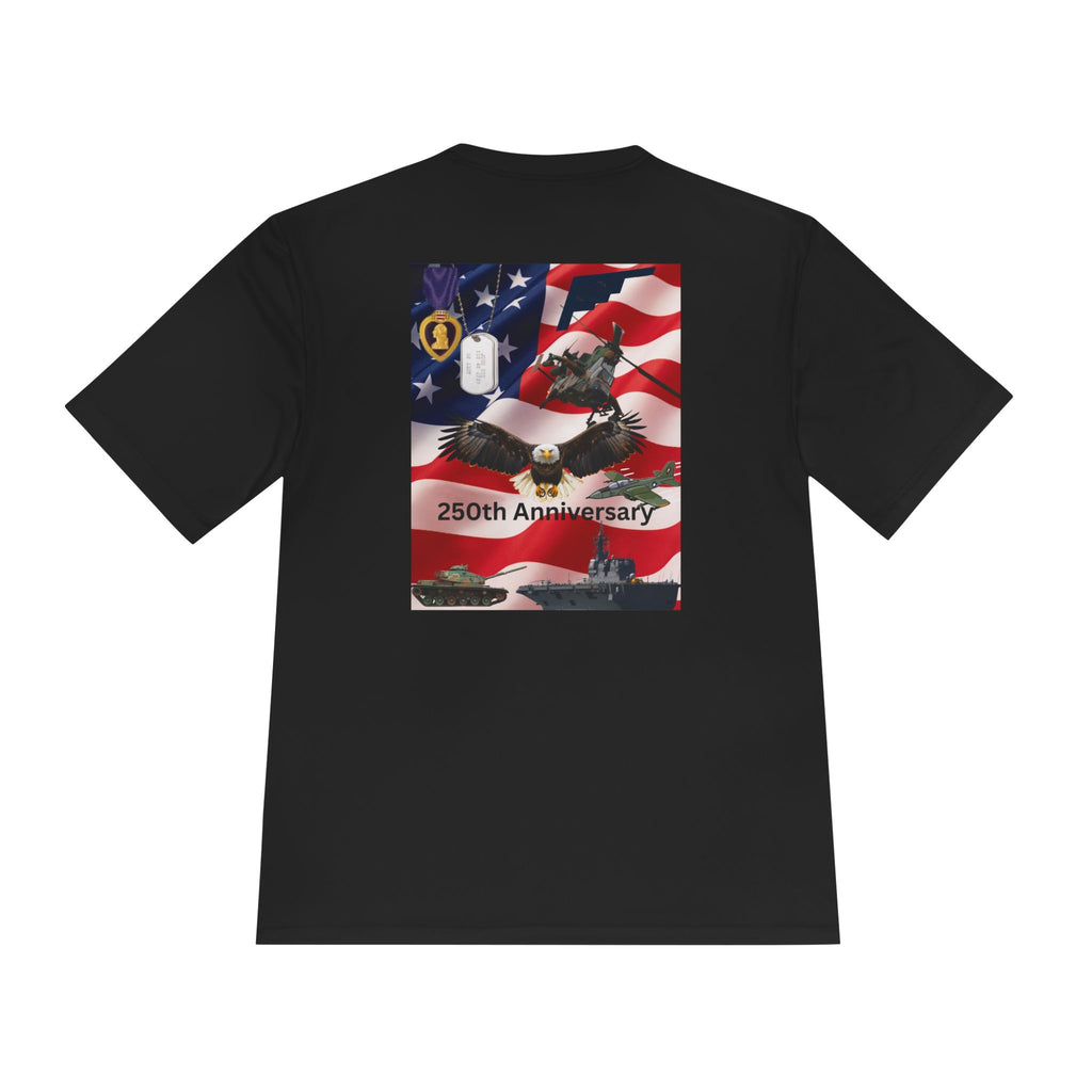 Patriotic Military 250th Anniversary Tee