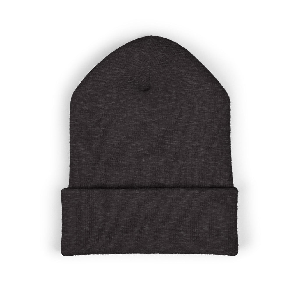 Embroidered Classic Cuffed Beanie – Minimal Logo Knit Hat