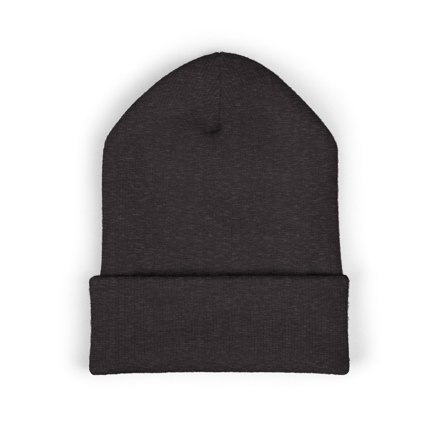 Embroidered Classic Cuffed Beanie – Minimal Logo Knit Hat