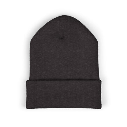 Embroidered Classic Cuffed Beanie – Minimal Logo Knit Hat