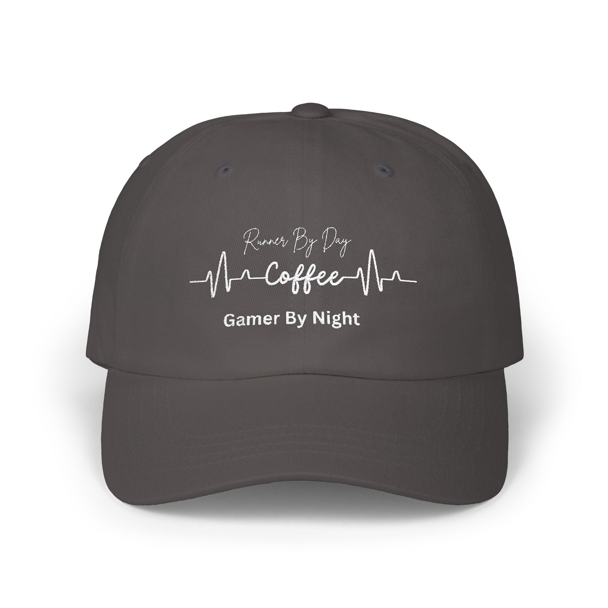 Camo "Fueled by Coffee, Gamer By Night" Dad Cap