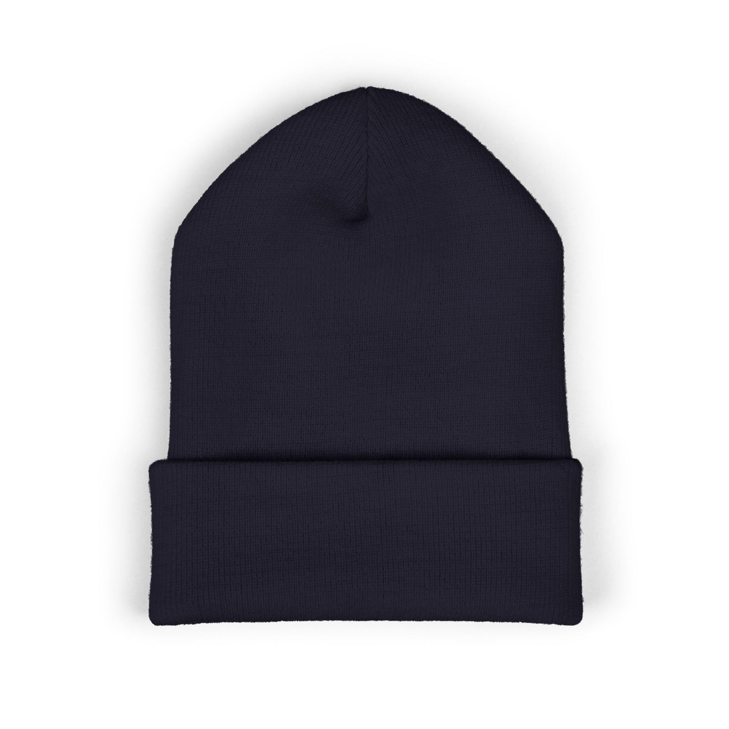 Embroidered Classic Cuffed Beanie – Minimal Logo Knit Hat