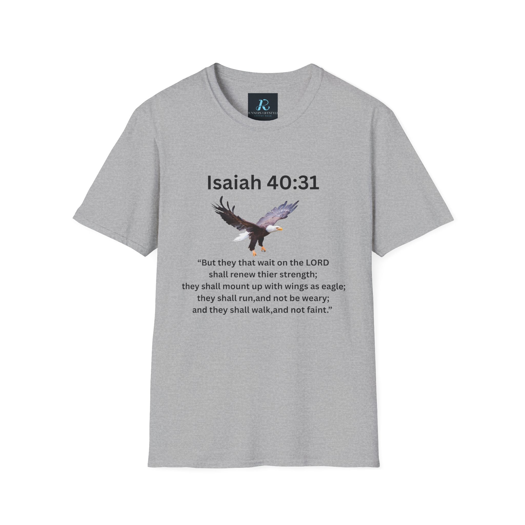 Isaiah 40:31 Eagle Scripture T-Shirt — NKJV Christian Faith Tee