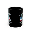 America 250th Birthday Black Mug – Statue of Liberty & Flag 1776–2026 Commemorative Coffee Cup
