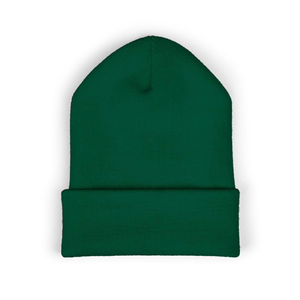 Embroidered Classic Cuffed Beanie – Minimal Logo Knit Hat
