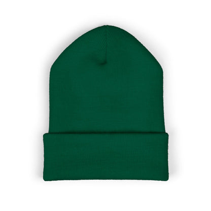 Embroidered Classic Cuffed Beanie – Minimal Logo Knit Hat