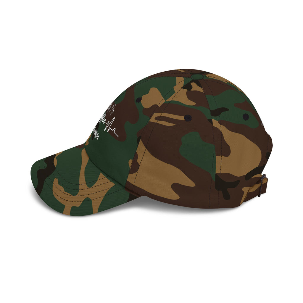 Camo "Fueled by Coffee, Gamer By Night" Dad Cap