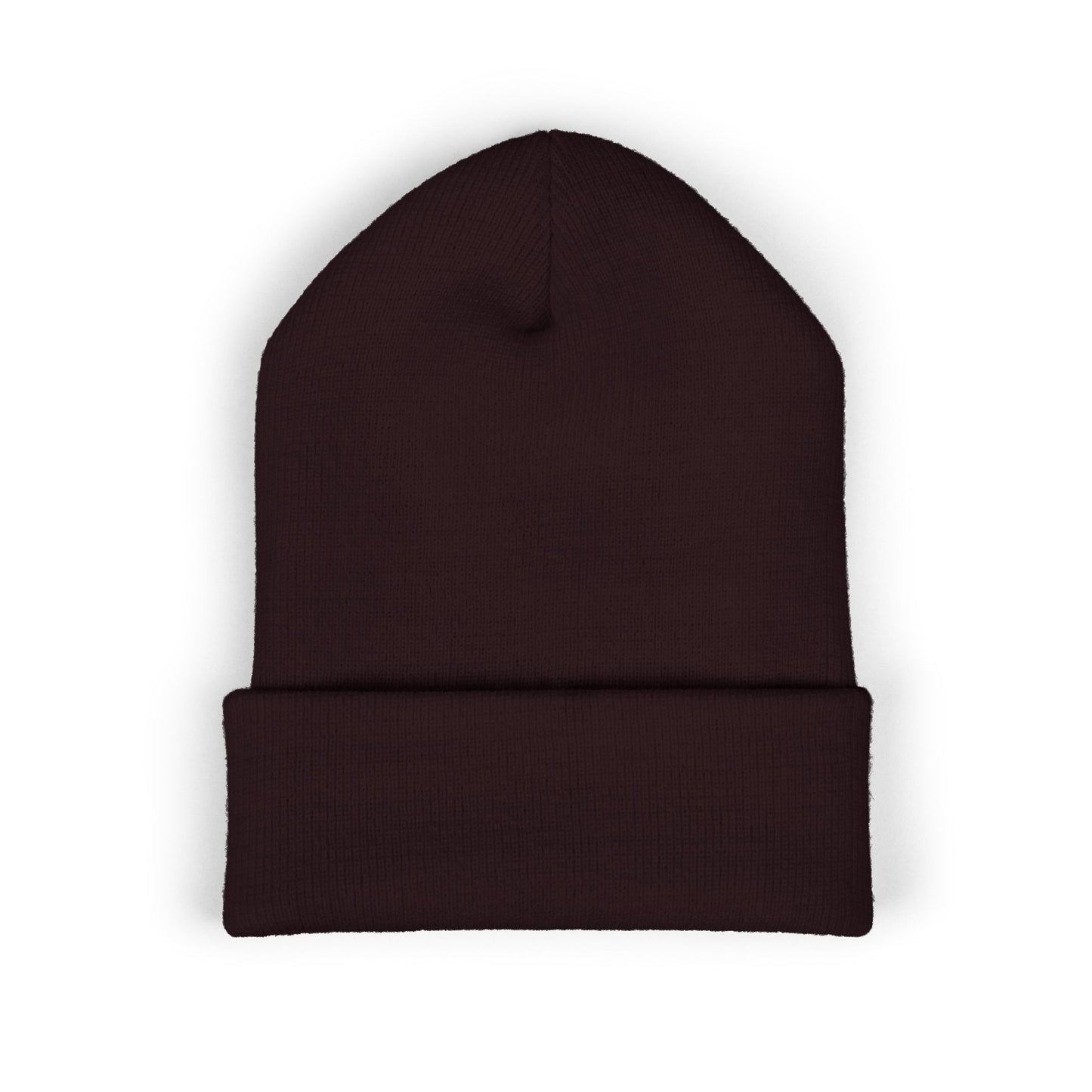 Embroidered Classic Cuffed Beanie – Minimal Logo Knit Hat