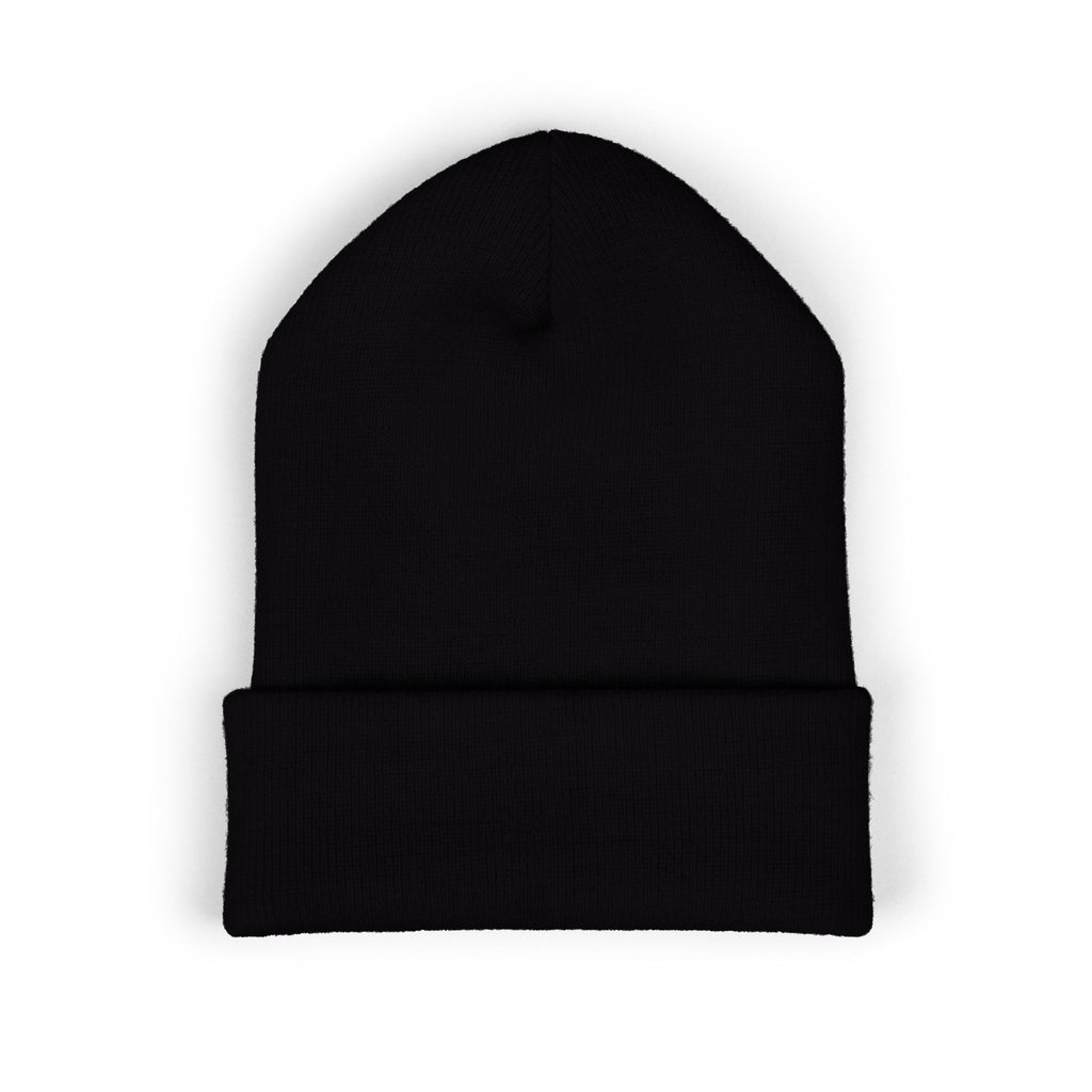 Embroidered Classic Cuffed Beanie – Minimal Logo Knit Hat