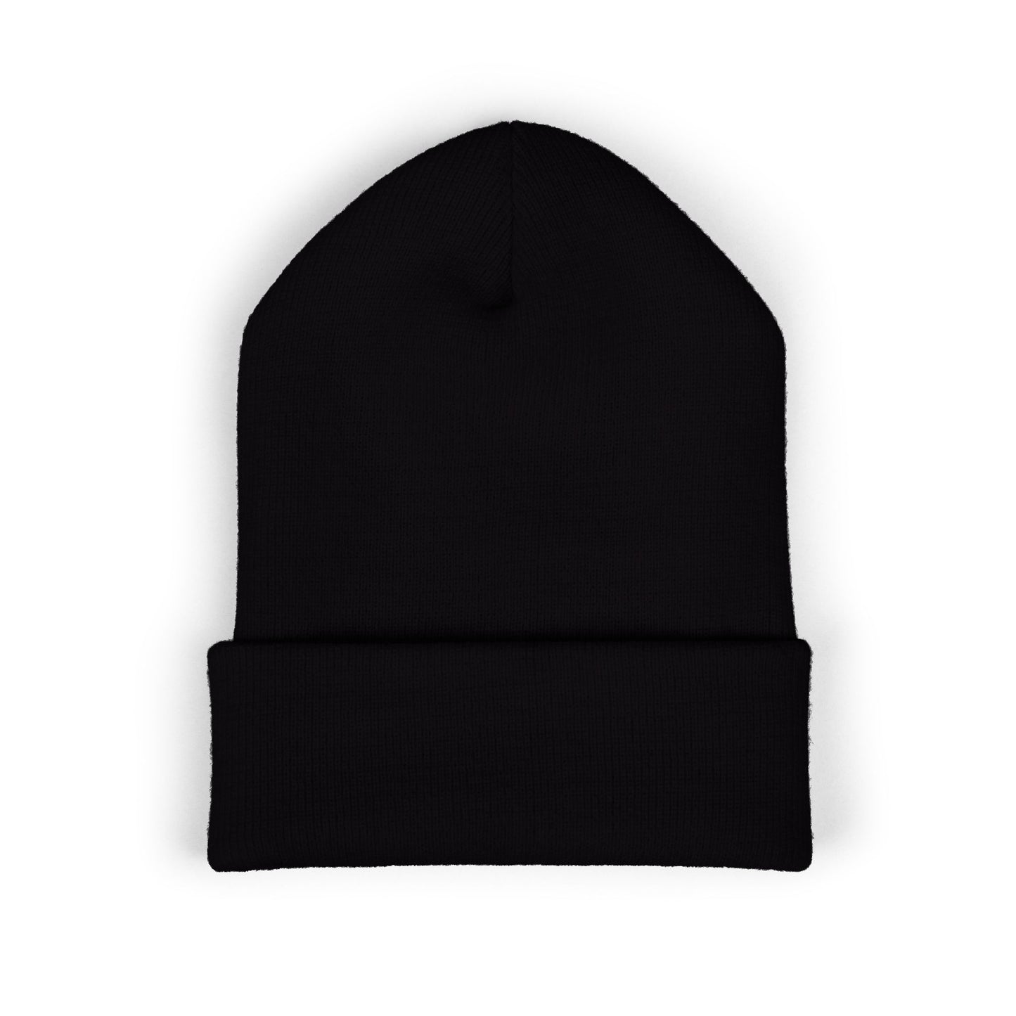 Embroidered Classic Cuffed Beanie – Minimal Logo Knit Hat