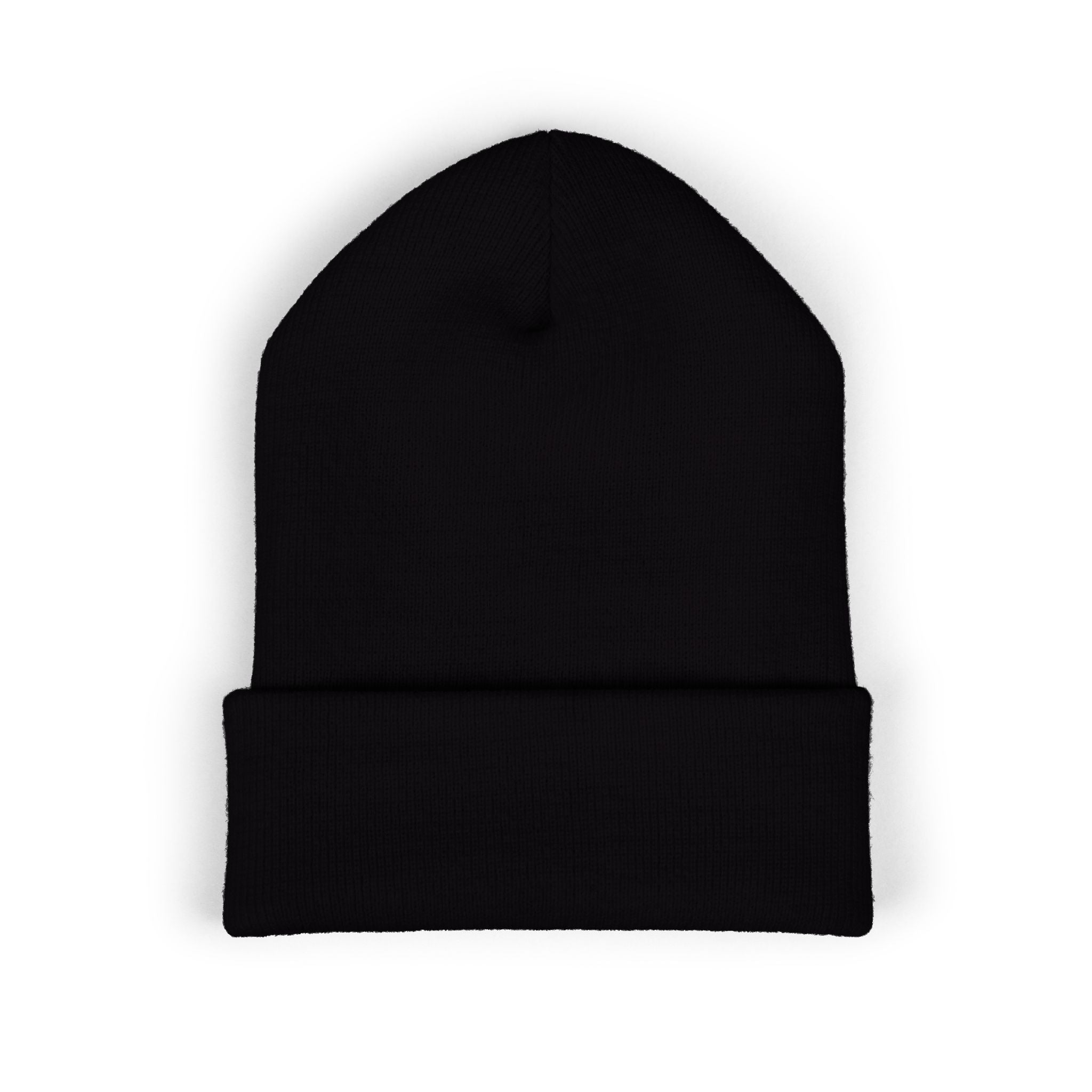 Embroidered Classic Cuffed Beanie – Minimal Logo Knit Hat