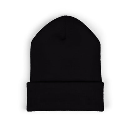 Embroidered Classic Cuffed Beanie – Minimal Logo Knit Hat