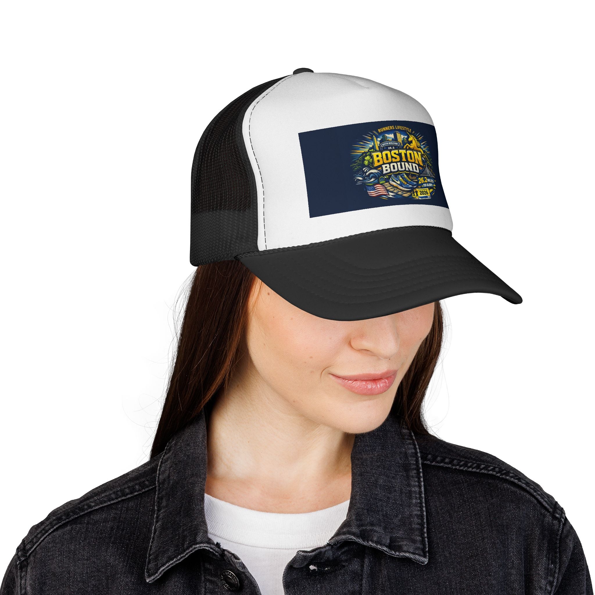 Boston Bound Trucker Hat – Marathon 26.2