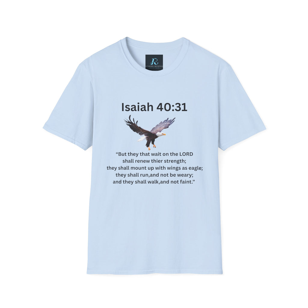 Isaiah 40:31 Eagle Scripture T-Shirt — NKJV Christian Faith Tee