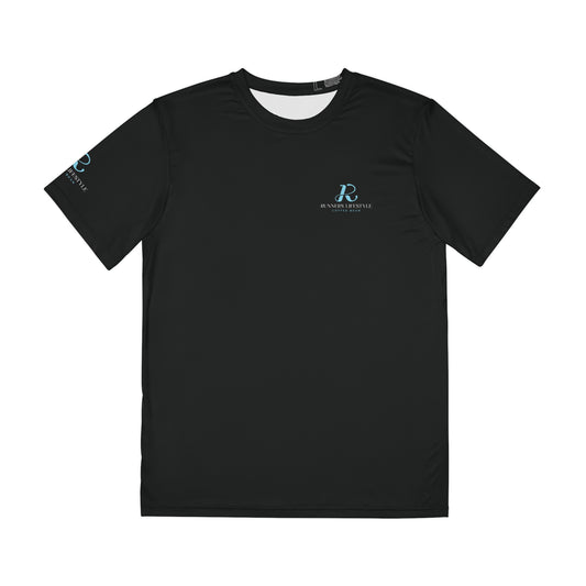 Men's Performance Tee — 'R' Logo Athletic Polyester Shirt