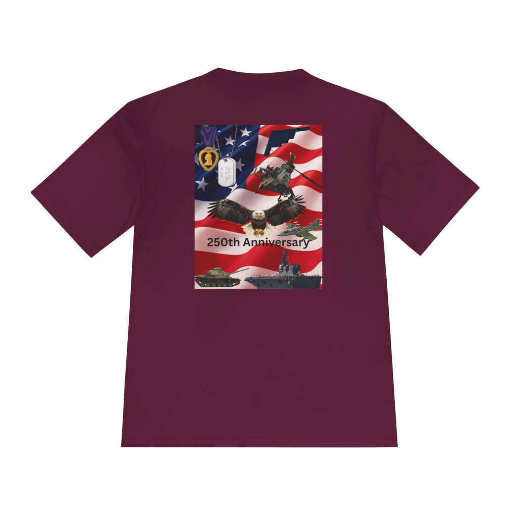 Patriotic Military 250th Anniversary Tee