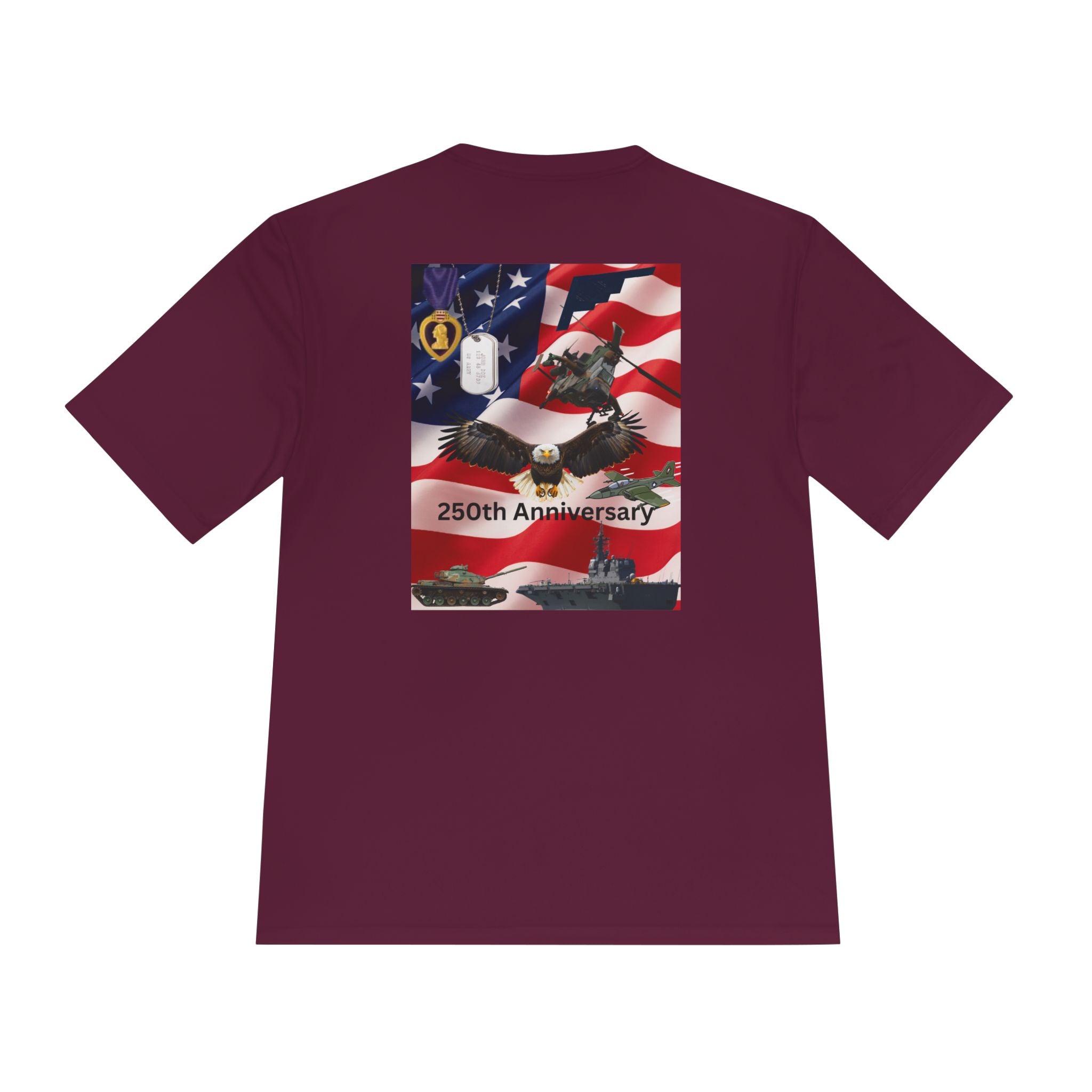 Patriotic Military 250th Anniversary Tee