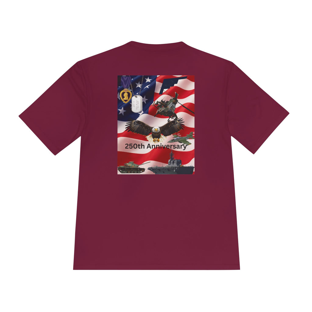 Patriotic Military 250th Anniversary Tee