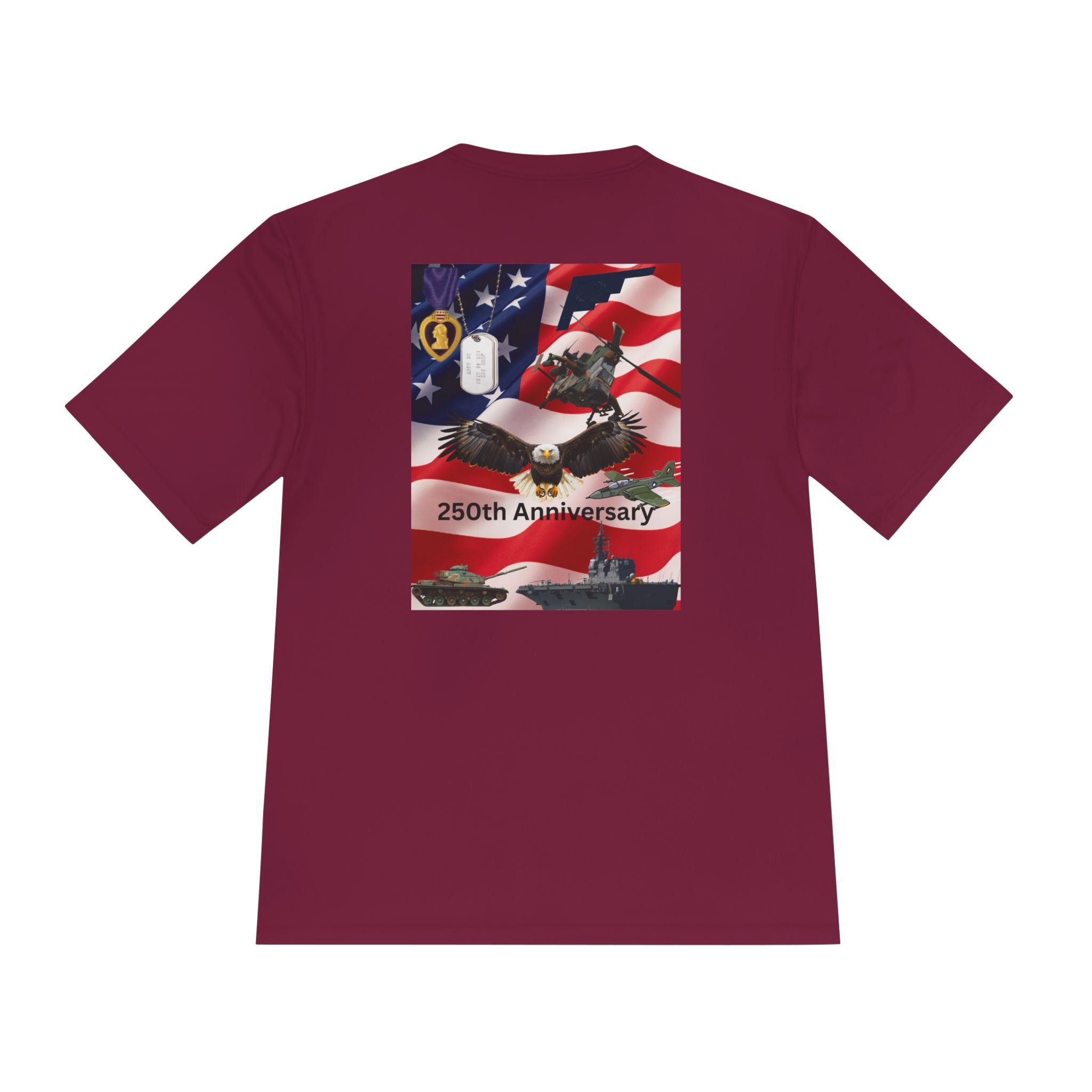 Patriotic Military 250th Anniversary Tee