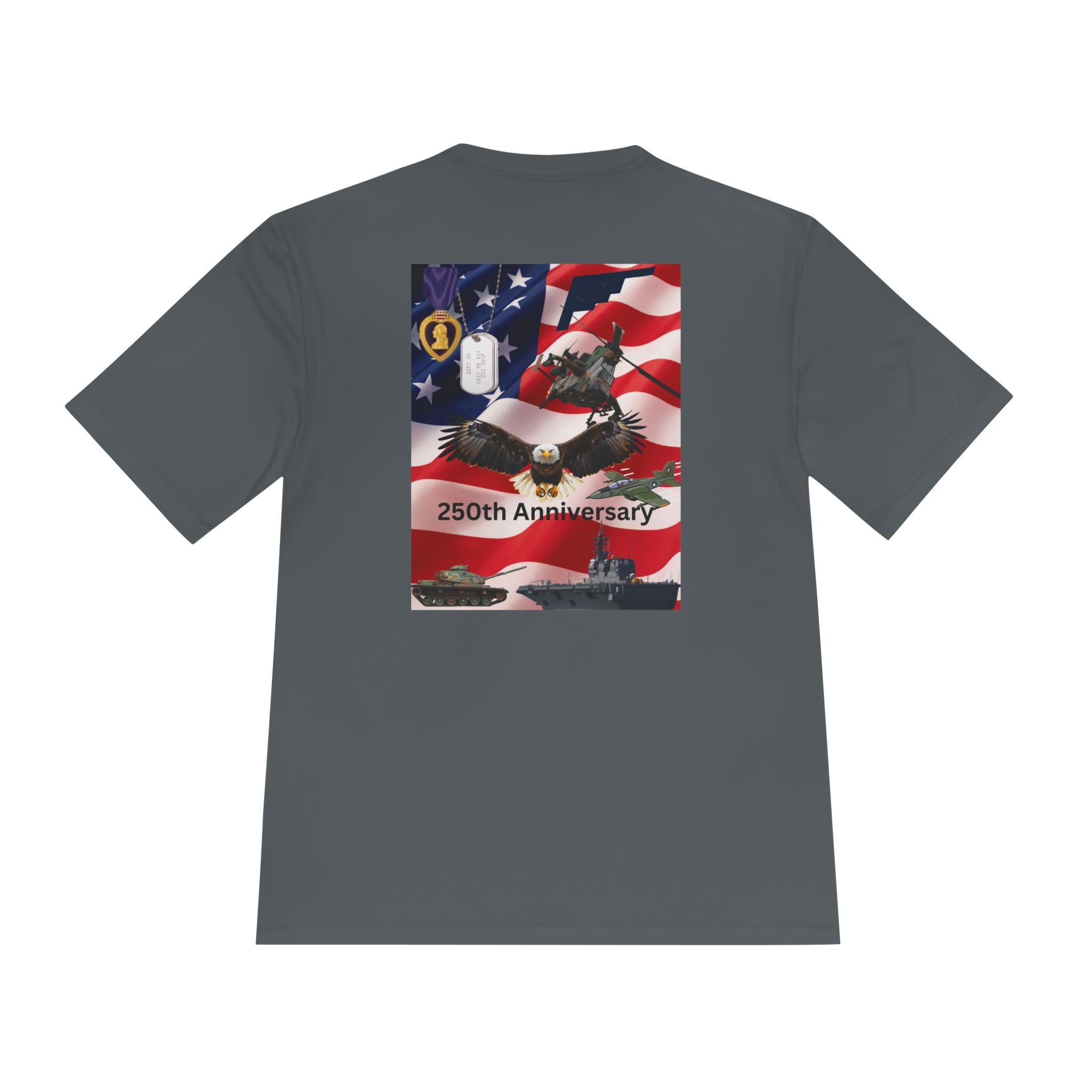 Patriotic Military 250th Anniversary Tee