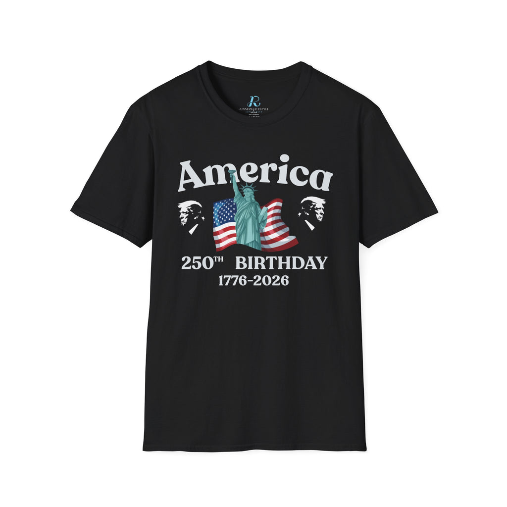 America 250th Birthday T-Shirt — 1776–2026 Statue of Liberty & Flag