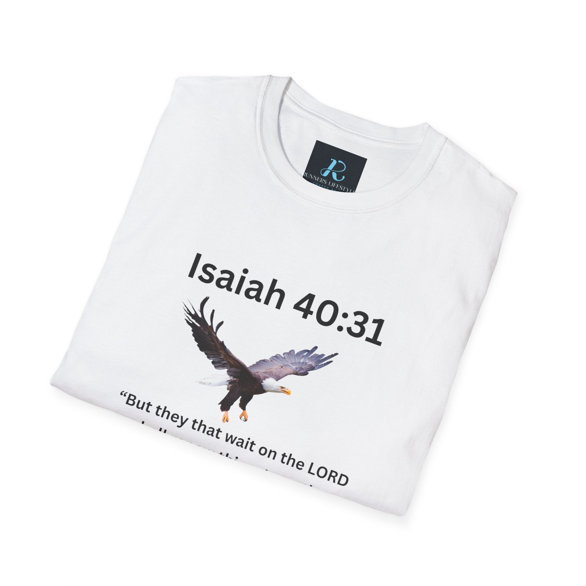 Isaiah 40:31 Eagle Scripture T-Shirt — NKJV Christian Faith Tee