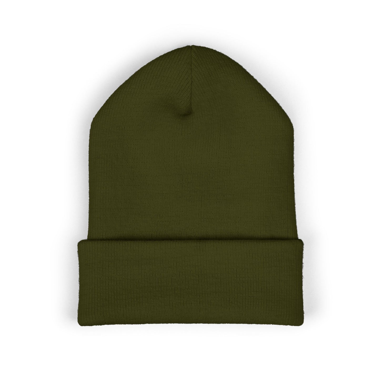Embroidered Classic Cuffed Beanie – Minimal Logo Knit Hat