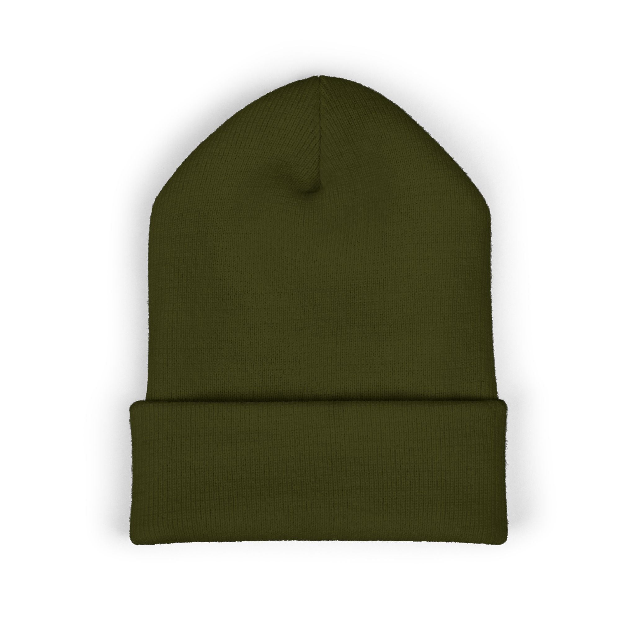 Embroidered Classic Cuffed Beanie – Minimal Logo Knit Hat