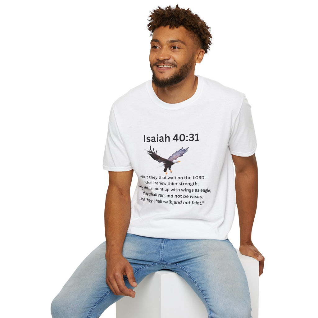 Isaiah 40:31 Eagle Scripture T-Shirt — NKJV Christian Faith Tee